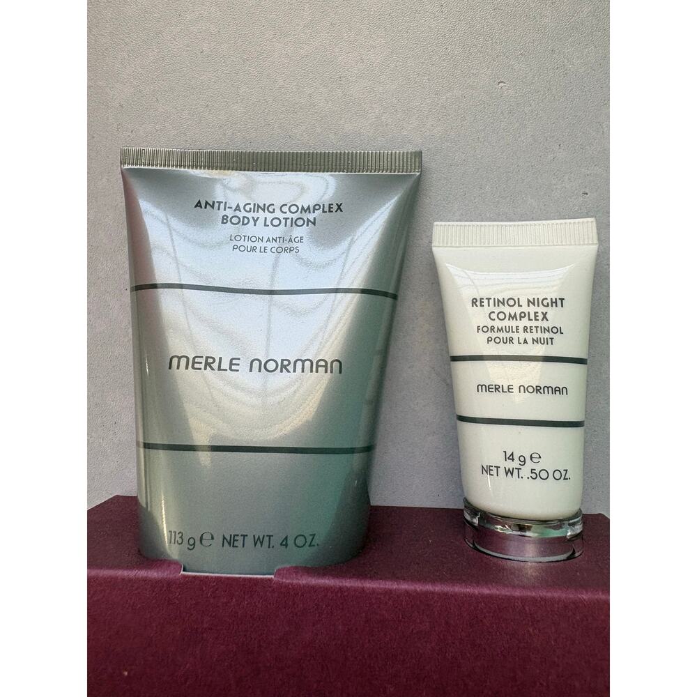 Merle Norman Smoothing Skin Duo Anti-Aging Complex Body Lotion Retinol Night Set - Picture 8 of 8